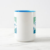 Ik denk het wel tweekleurige koffiemok (Center)