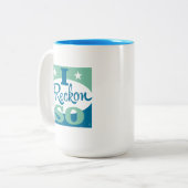 Ik denk het wel tweekleurige koffiemok (Voorkant links)