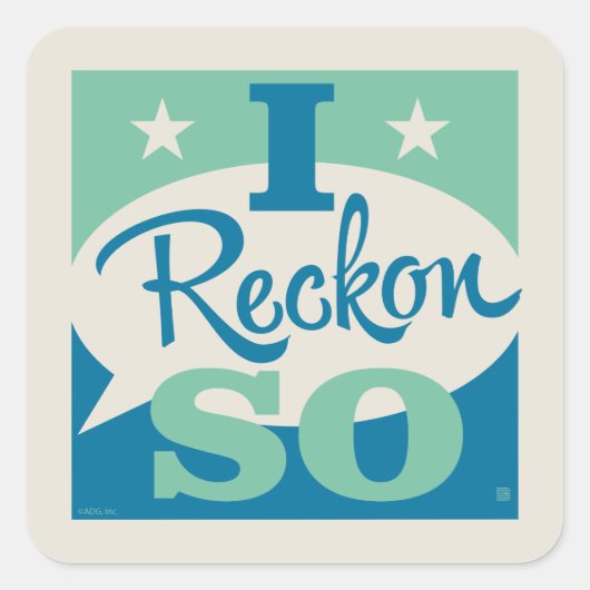 Ik denk het wel vierkante sticker (Voorkant)