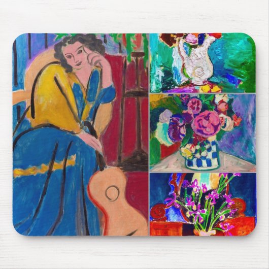 Ik denk hoe prachtig Matisse bloemen zijn. Muismat (Voorkant)