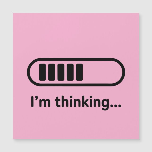 Ik denk... Laadbalk Roze Minimali (Voorkant)