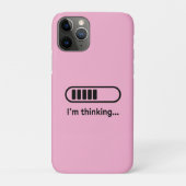 Ik denk... Laadbalk Roze Minimali Case-Mate iPhone Case (Achterkant)