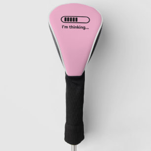 Ik denk... Laadbalk Roze Minimali Golfheadcover