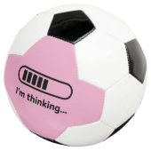 Ik denk... Laadbalk Roze Minimali Voetbal (Drie kwart)