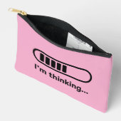 Ik denk na... Laadbalk Roze Minimalistisch Etui (Open)