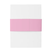 Ik denk na... Laadbalk Roze Minimalistisch Uitnodigingen Wikkel (Achterkant Voorbeeld)