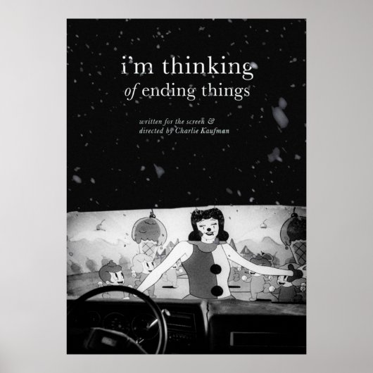 Ik denk na over het beëindigen van films poster (Voorkant)