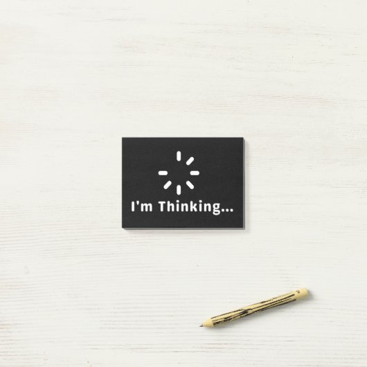 Ik denk na post-it® notes (Op bureau)