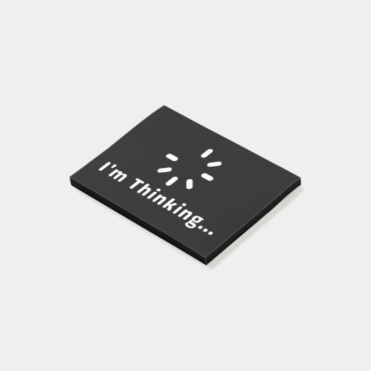 Ik denk na post-it® notes (Schuin)