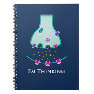 Ik denk Neuron Synapse Notitieboek