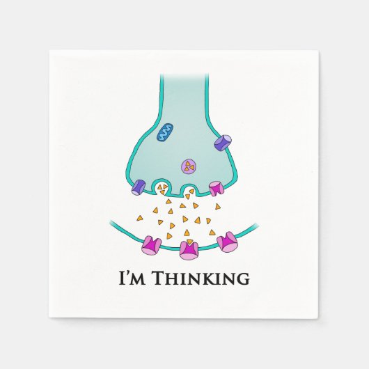Ik denk Neuron Synapse Servet (Voorkant)