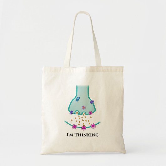 Ik denk Neuron Synapse Tote Bag (Voorkant)