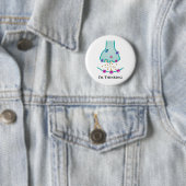 Ik denk Neuron Synapsis Ronde Button 5,7 Cm (In situ)