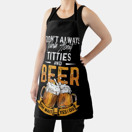 Ik denk niet altijd aan titels en bier schort (Insitu)