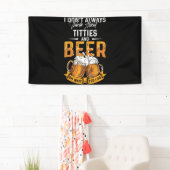 Ik denk niet altijd aan titels en bier spandoek (Insitu)