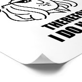 Ik denk niet dat filosofische grap Poster (Hoek)