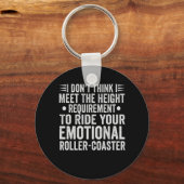 Ik denk niet dat ik aan je hoogteverplichting vold sleutelhanger (Voorkant)