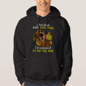 Ik denk niet dat jij een stoute grappige dachshund hoodie (Voorkant)
