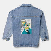 Ik denk niet dat ze dat leuk vindt denim jacket (Achterkant)