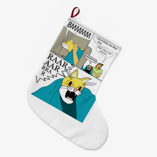 Ik denk niet dat ze dat leuk vindt grote kerstsok (Voorkant (Hangend))