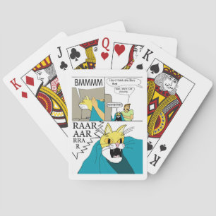 Ik denk niet dat ze dat leuk vindt pokerkaarten