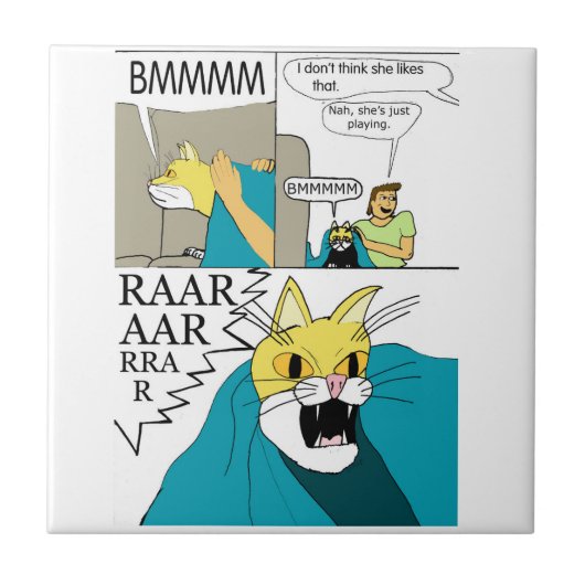 Ik denk niet dat ze dat leuk vindt tegeltje (Voorkant)