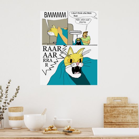 Ik denk niet dat ze dat Poster leuk vindt (Keuken)