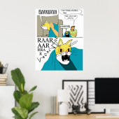 Ik denk niet dat ze dat Poster leuk vindt (Thuiskantoor)