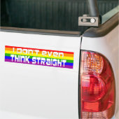 Ik denk niet eens aan een rechte Bumpersticker (Op Truck)