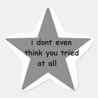 Ik denk niet eens dat je het helemaal Sticker gepr