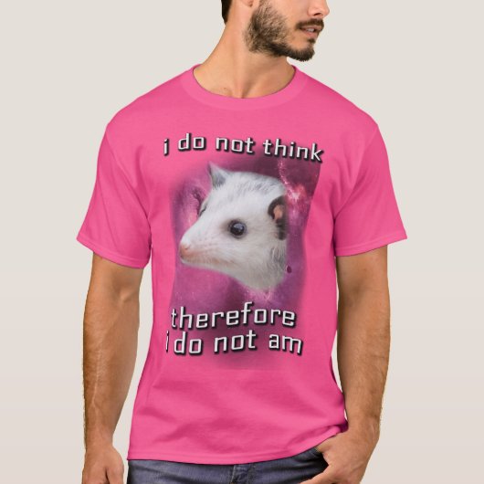 Ik denk niet jongen t-shirt (Voorkant)