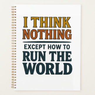 Ik denk Niets - Regeer de wereld Planner