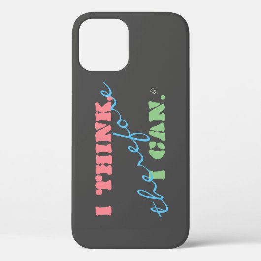 Ik denk - Positief denken iPhone 12 hoesje (Achterkant)