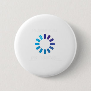 Ik denk T-shirt voor computerprogrammeur Ronde Button 5,7 Cm