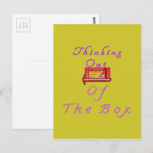 Ik denk uit de doos. briefkaart (Voorkant / Achterkant)