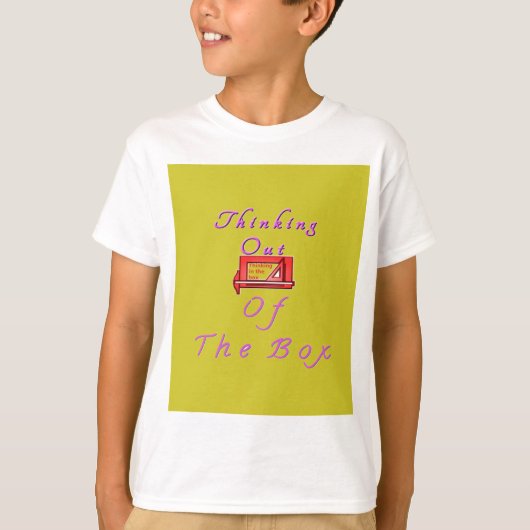 Ik denk uit de doos. t-shirt (Voorkant)