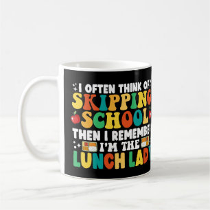 Ik denk vaak aan het overslaan van school grappige koffiemok