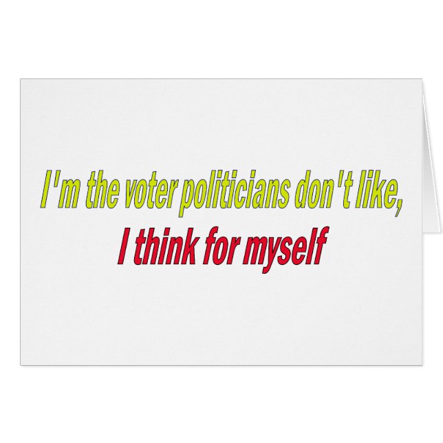 Ik denk voor mezelf (Voorkant Horizontaal)