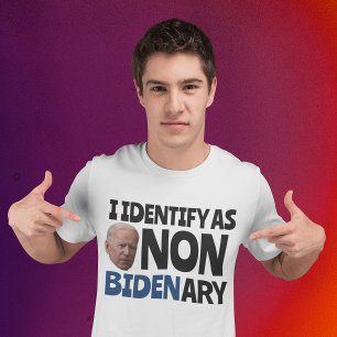 IK DENTIFICEER ALS NIET-BIDENAIRE BANNY BIDEN T-SH T-SHIRT