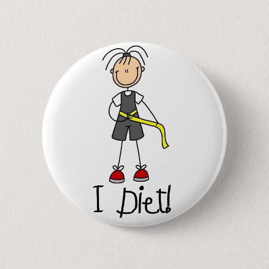 Ik Dieet Knop Ronde Button 5,7 Cm (Voorkant)