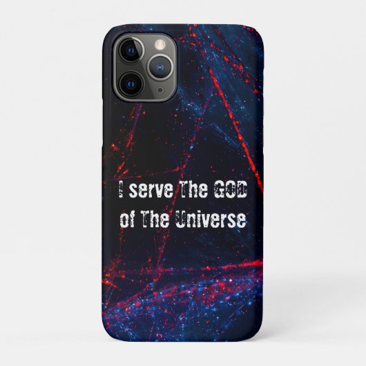 Ik dien de God van het universum Case-Mate iPhone Case (Achterkant)