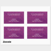 Ik dien de Heer de hele tijd. Rechthoekige Sticker (Vel)