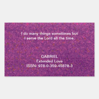 Ik dien de Heer de hele tijd. Rechthoekige Sticker