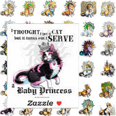 Ik dien een Baby prinses Sticker