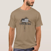 Ik dien geen mens t-shirt (Voorkant)