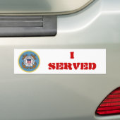 IK DIENDE - Kustwacht Bumpersticker (Op auto)