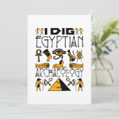 Ik dig Egyptische anticorciënte Egyptenaar Lover Kaart (Staand voorkant)