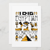 Ik dig Egyptische anticorciënte Egyptenaar Lover Kaart (Voorkant / Achterkant)