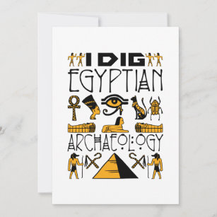 Ik dig Egyptische anticorciënte Egyptenaar Lover Kaart