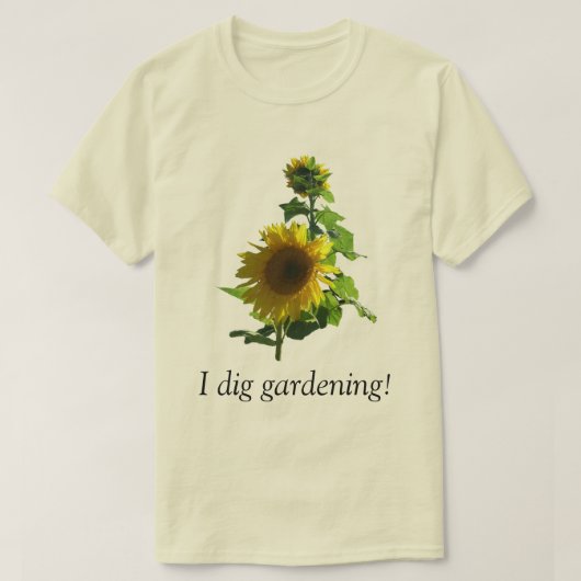 Ik dig Gardening. T-shirt (Design voorkant)